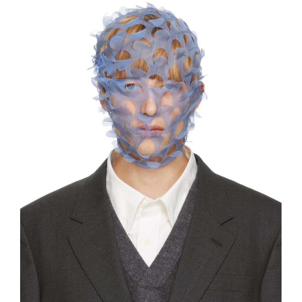 Maison Blue Silk Defile Face for Men