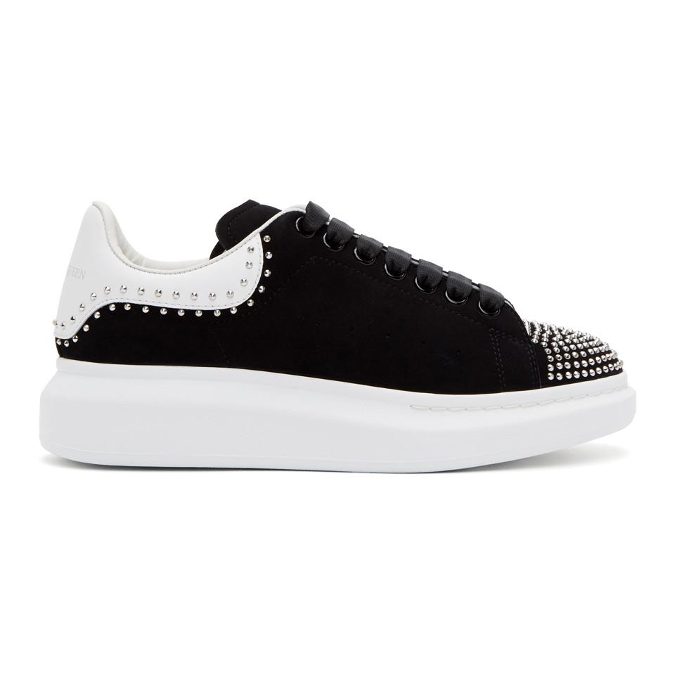 alexander mcqueen shoes black suede