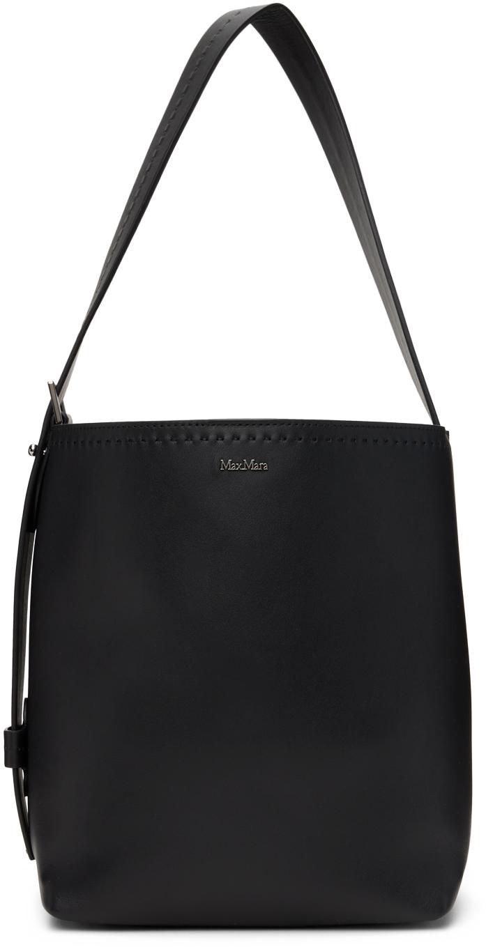 MAX MARA Archetipo ミディアム レザー ショルダーバッグ max-mara-BLACK-Small-Leather-