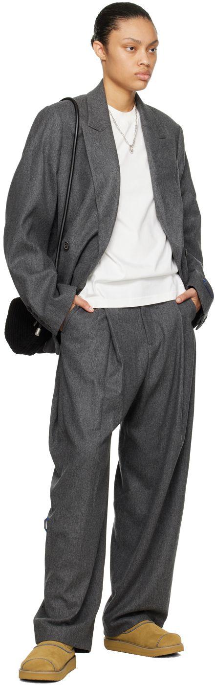 Ader Error Vassi single-breasted blazer - Grey