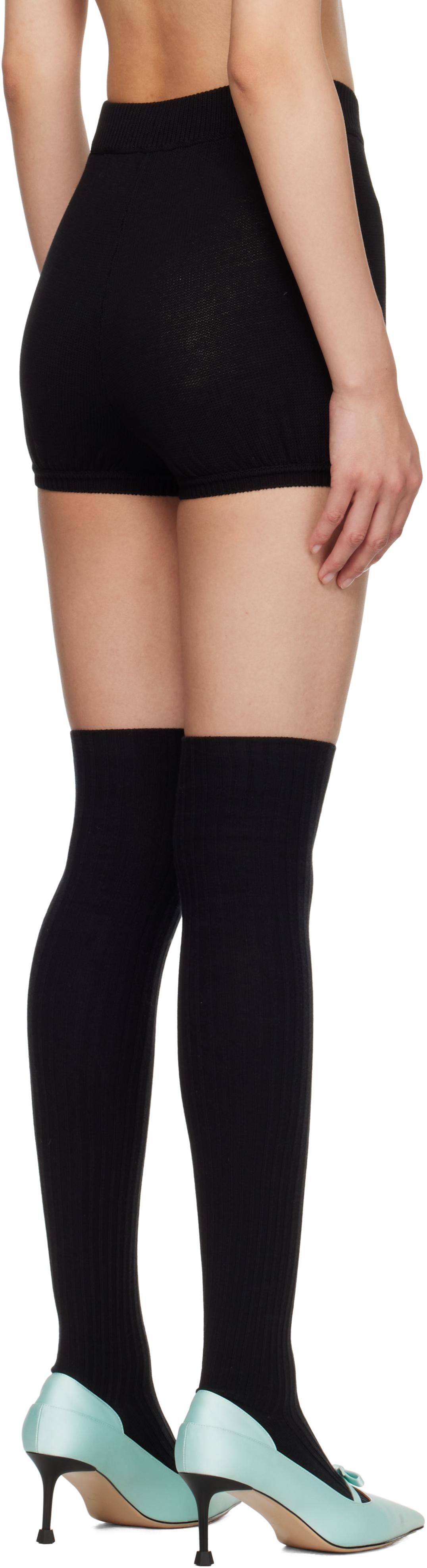 【関税込み】Shushu/Tong SSENSE限定 ブラック ショートパンツ SSENSE Exclusive Black Shorts by SHUSHU/TONG on Sale