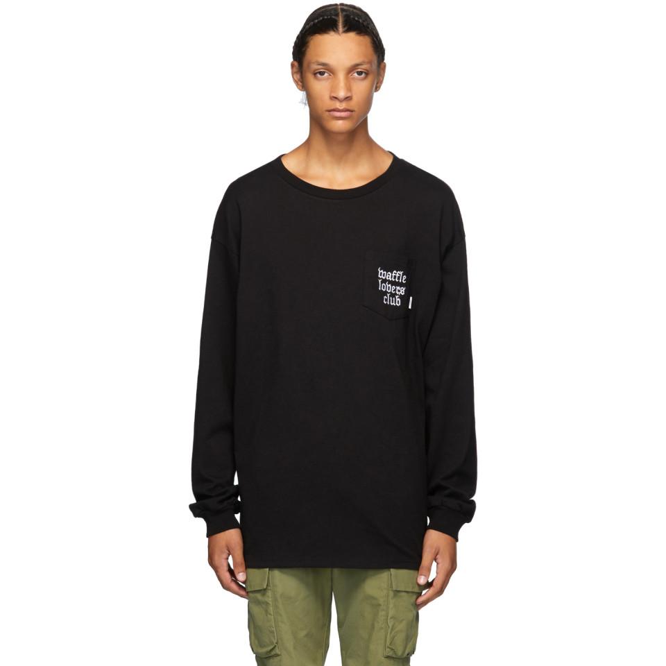 Vans Cotton Black Wtaps Edition Waffle Lovers Club Long Sleeve T 