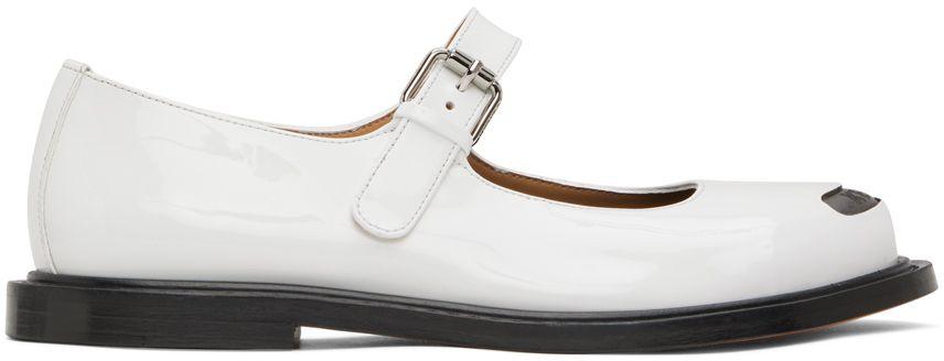 KENZO White Paris Mary Jane Loafers in Black | Lyst