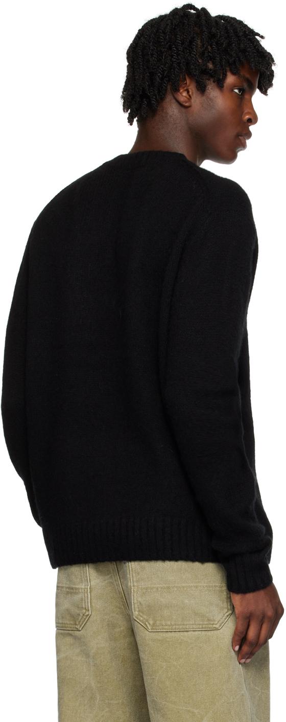 Acne Studios メンズ ブラック クルーネックセーター セーター Acne Studios メンズ ブラック クルーネックセーター セーター