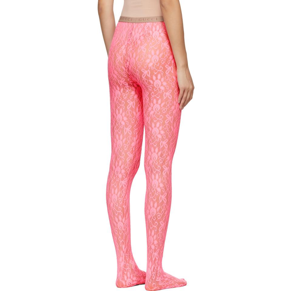 gucci pink tights