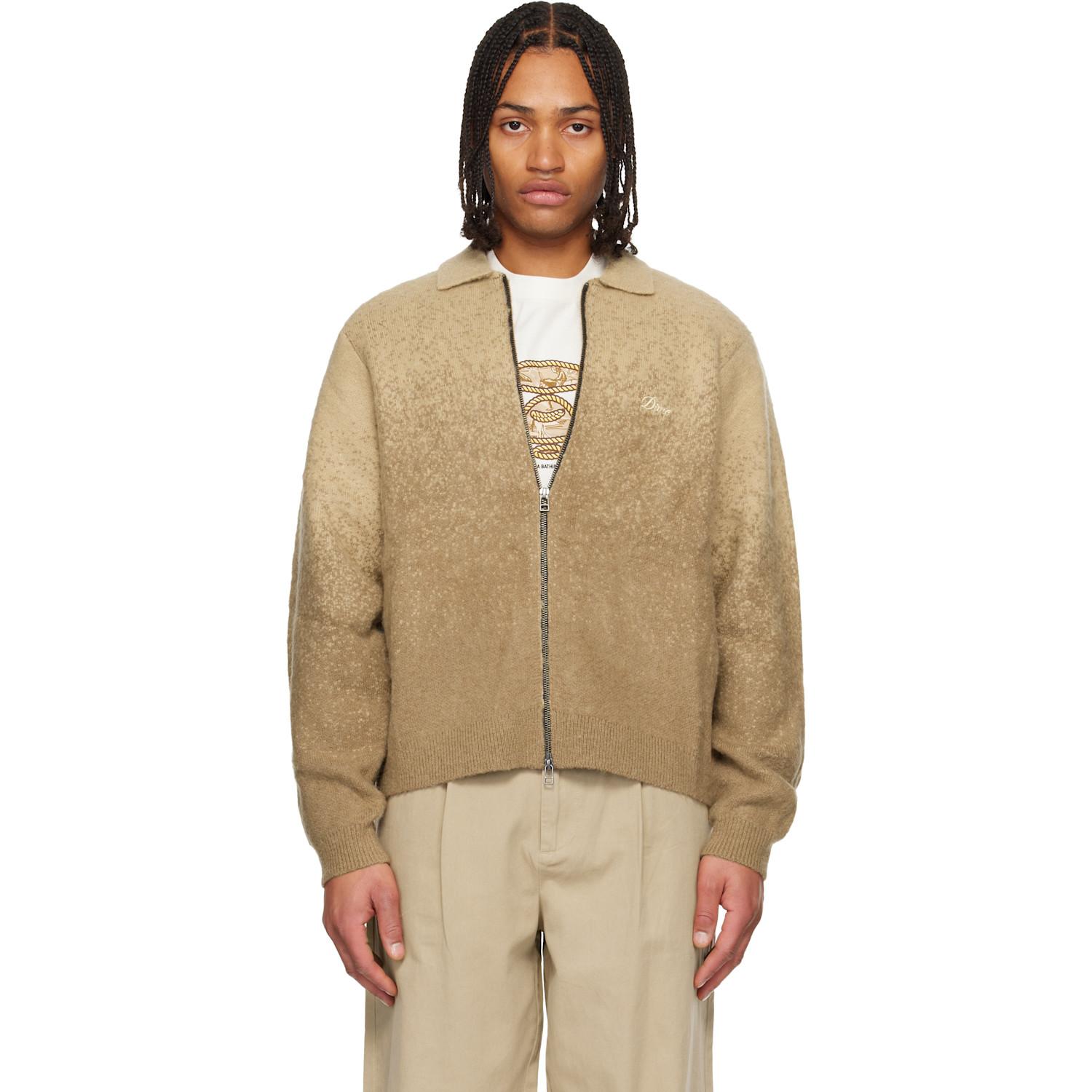 Dime Mohair Double Zip Knit Sweater in Natural for Men | Lyst UK