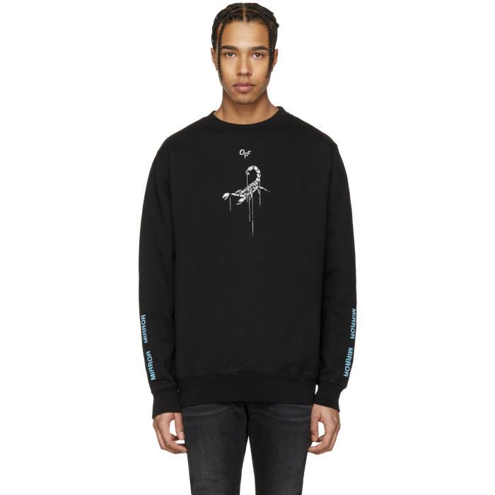 Off-White c/o Virgil Abloh Cotton Black Othelo's Scorpion Sweatshirt for  Men - Lyst