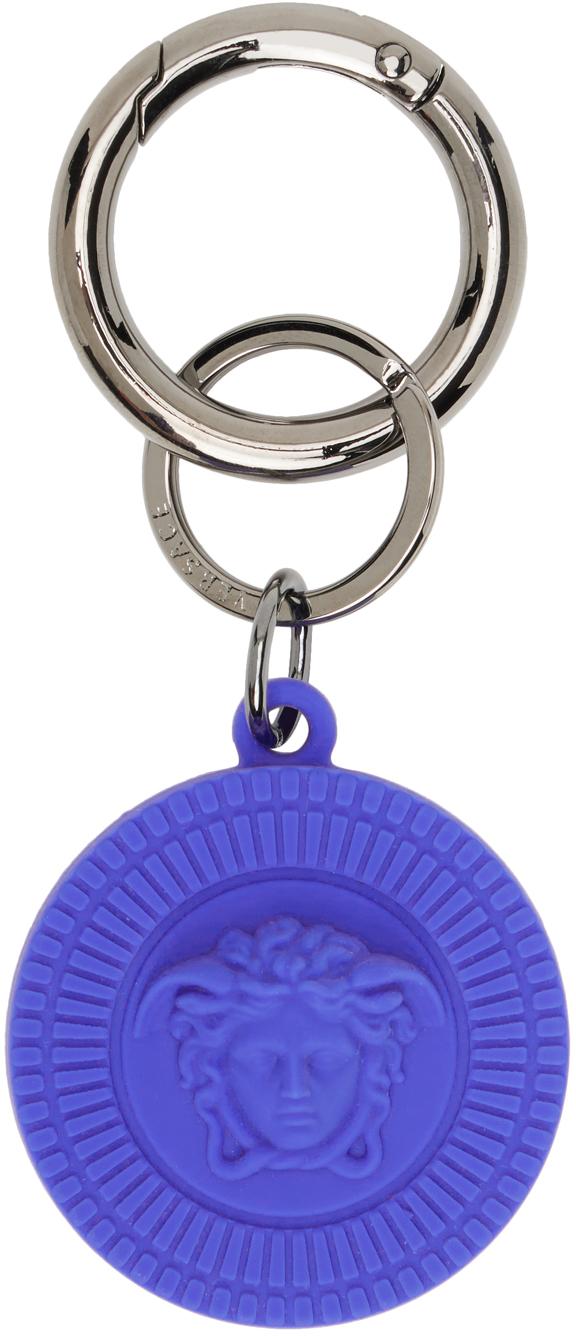 Versace Blue Medusa biggie Airtag Keychain for Men | Lyst UK