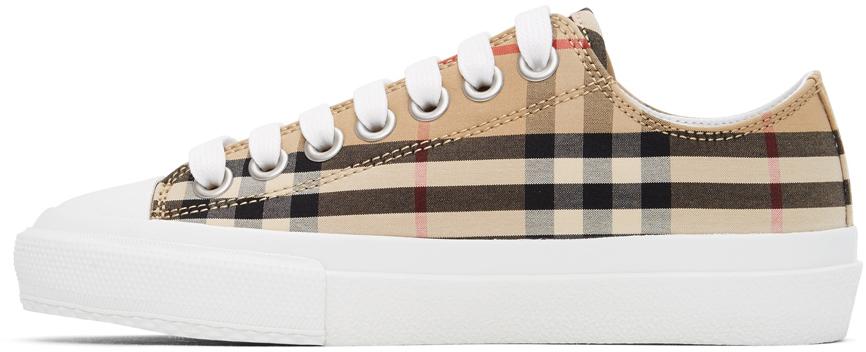larkhall vintage check canvas sneakers