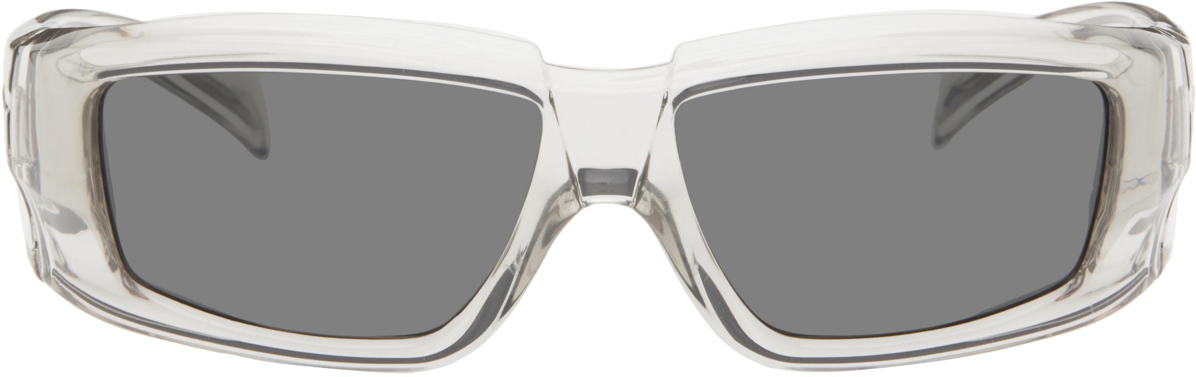 関税込【RICK OWENS】ホワイト Hollywood Geth サングラス Rick Owens Gethshades Sunglasses | Saks Fifth Avenue