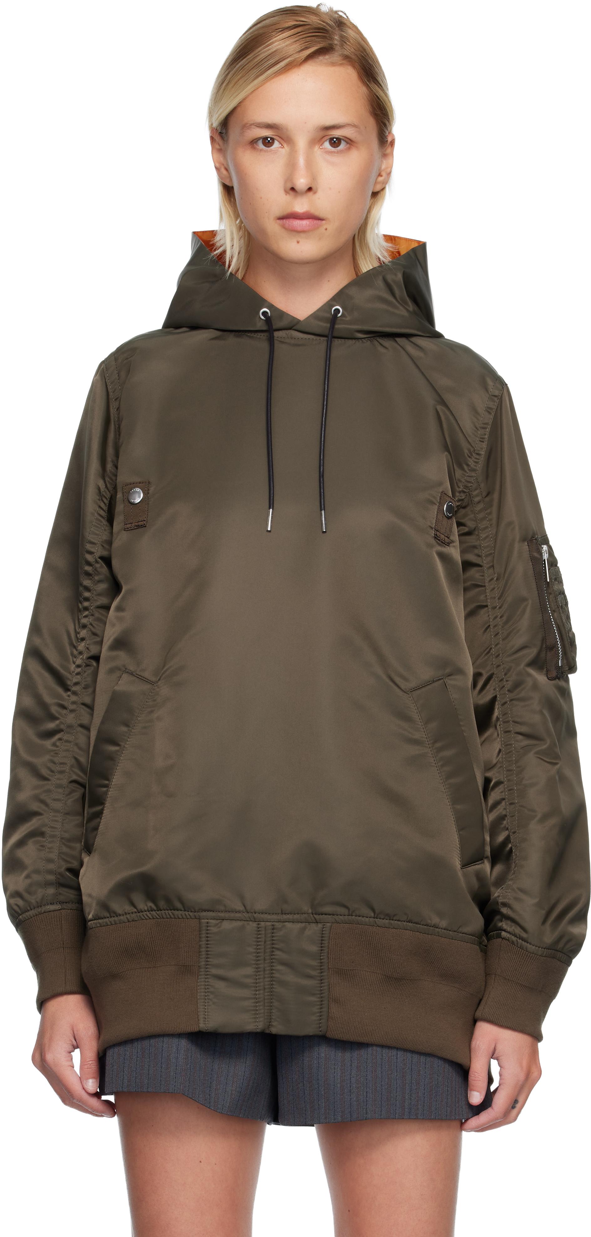 トップス Sacai women sweatshirt Sacai Puff Sleeve Zip Hoodie | Nordstrom