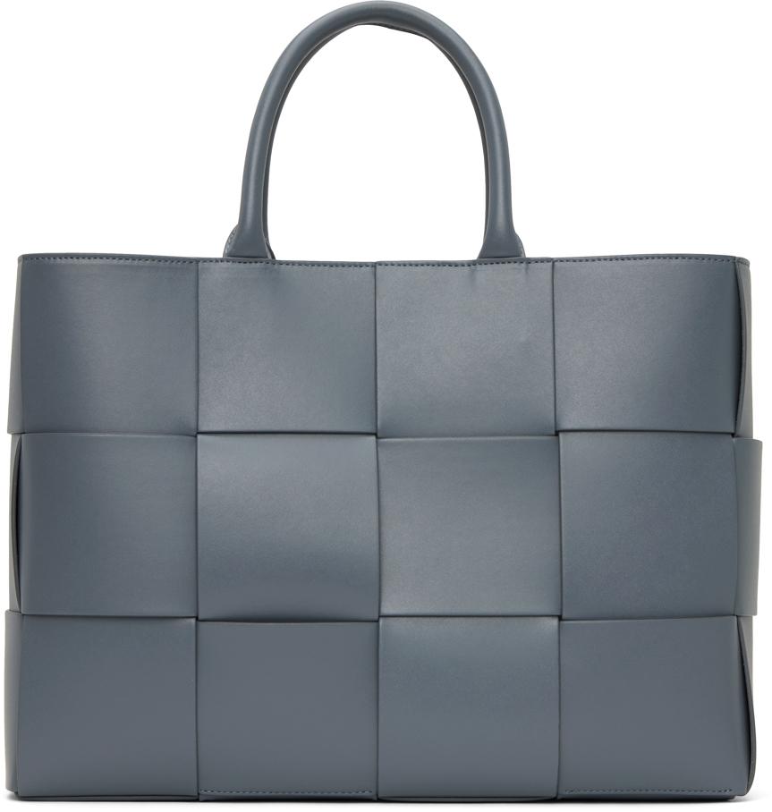 Bottega Veneta メンズ ブルー グレー ミディアム Arco トート Bottega Veneta メンズ ブルー グレー ミディアム Arco トート