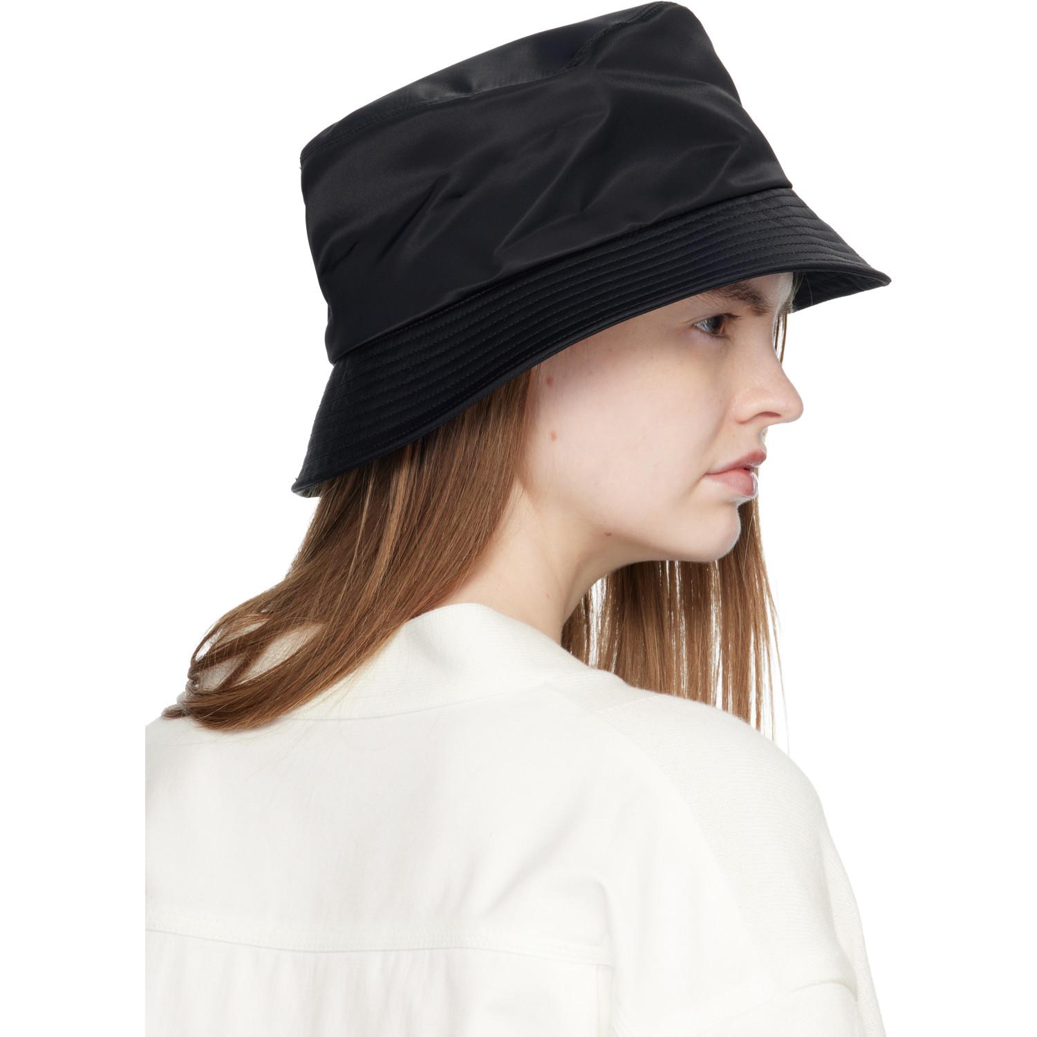 Sacai Single Brim Pocket Bucket Hat in Black | Lyst