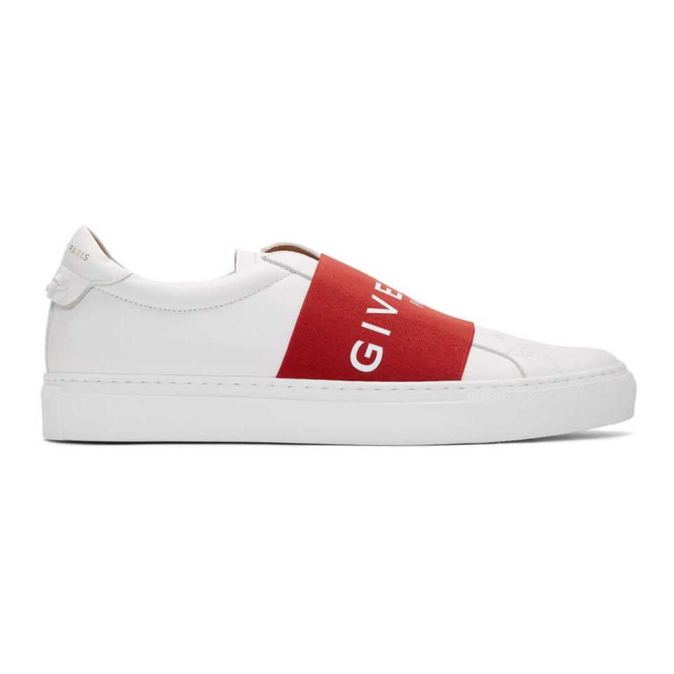 givenchy red and white sneakers