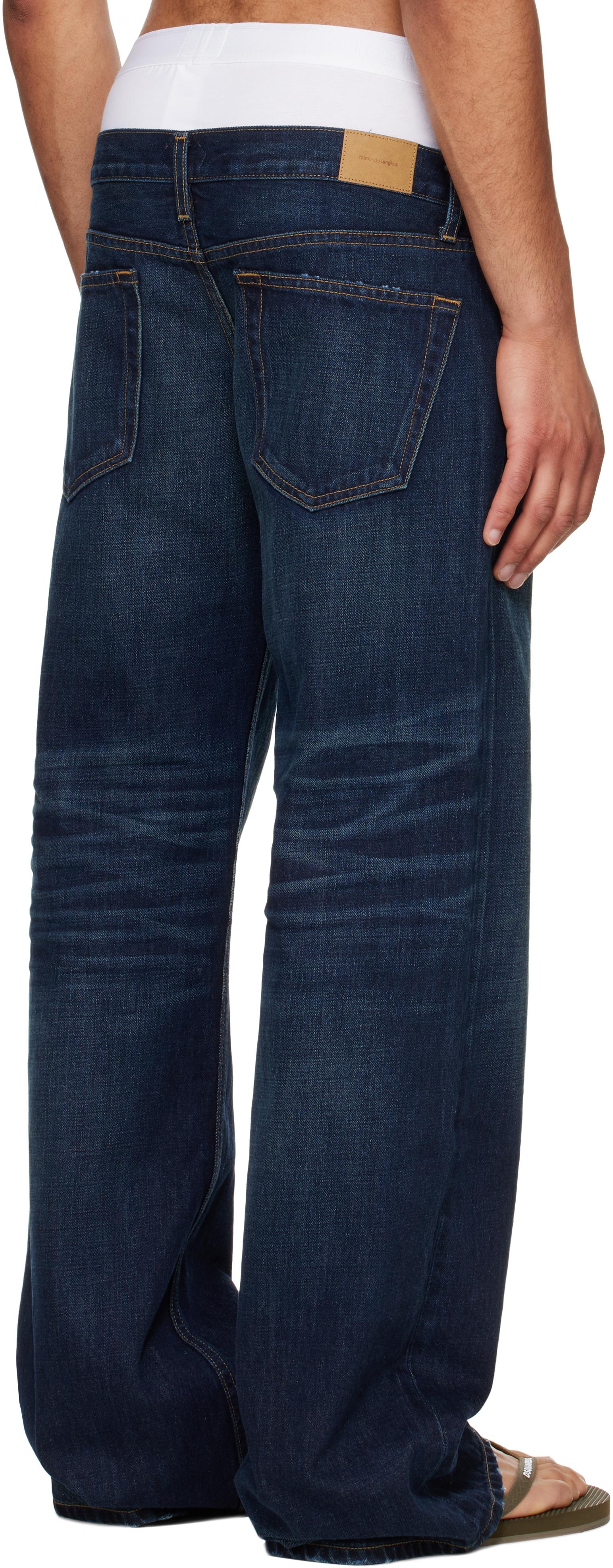 Raimundo Langlois Bootcut Jeans in Blue for Men | Lyst