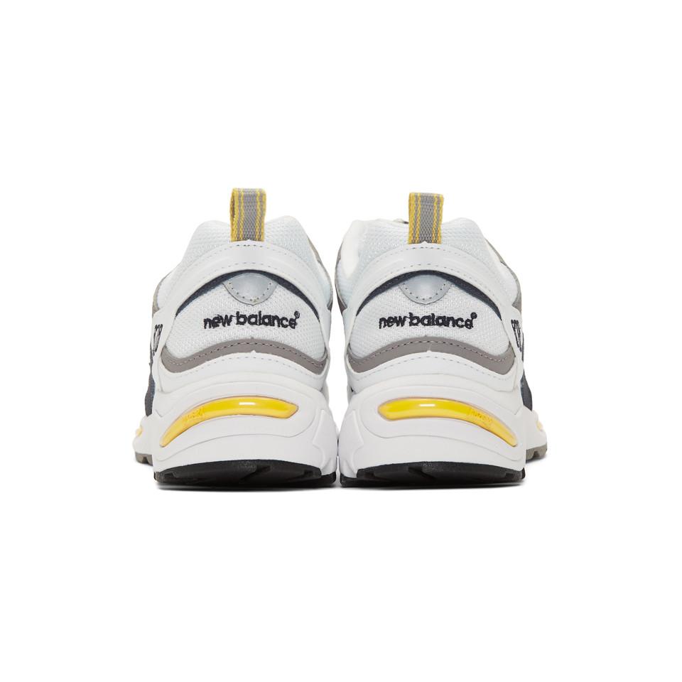 New Balance Rubber White And Yellow 878 