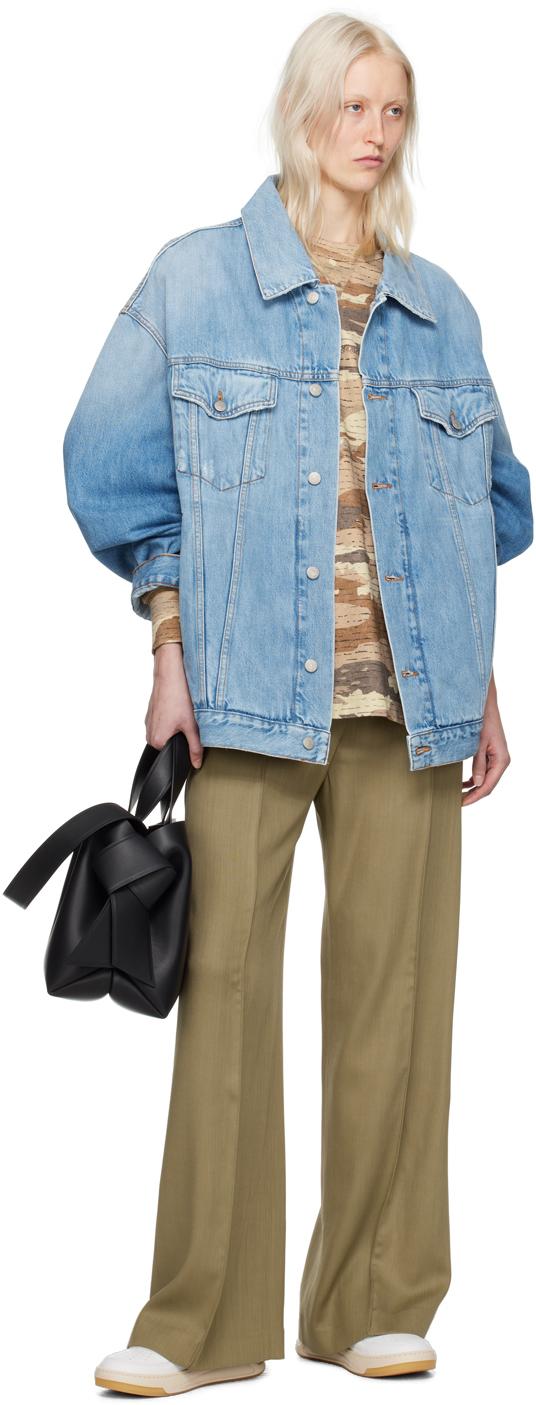 Acne Studios レディース ブルー オーバーサイズ デニム Acne Studios レディース ブルー オーバーサイズ デニム