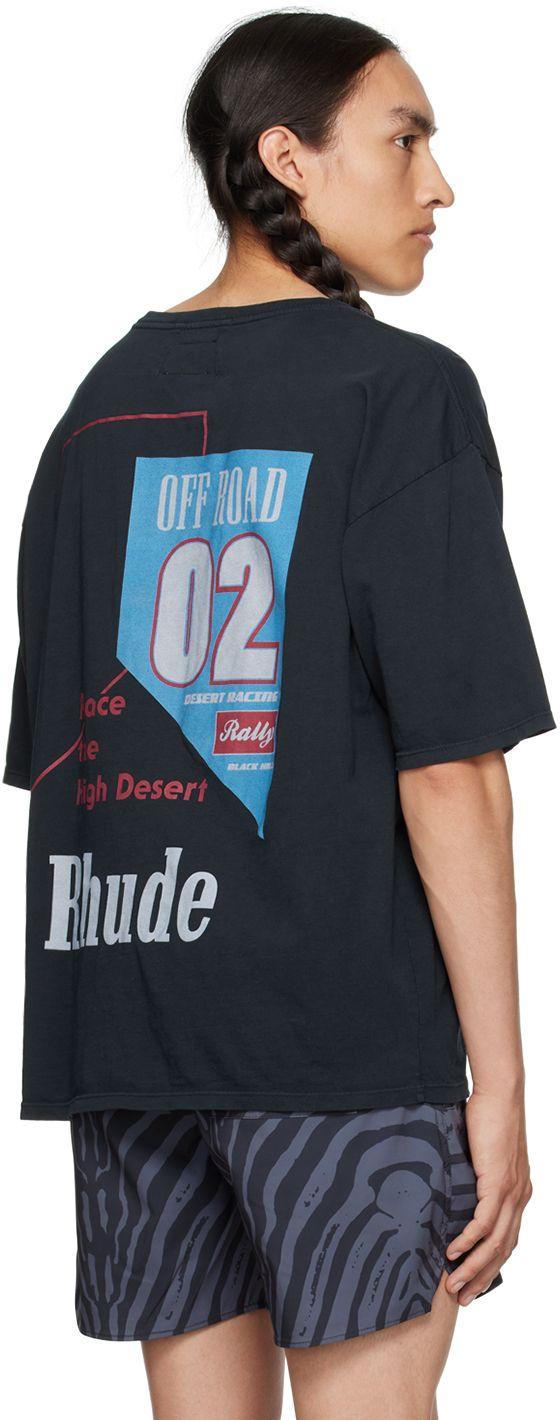 Rhude Ssense Exclusive Black '02' T-shirt for Men | Lyst