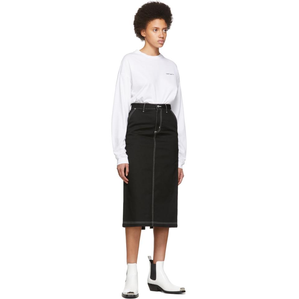 Carhartt WIP Black Pierce Skirt | Lyst