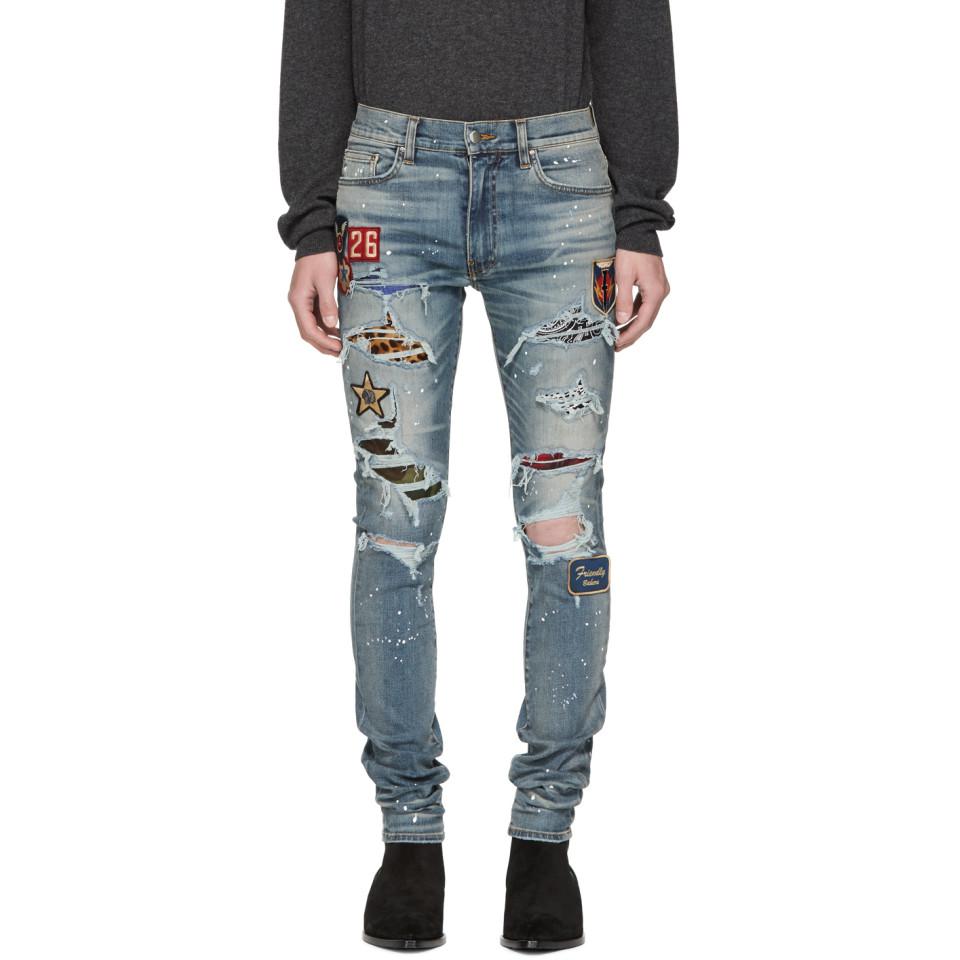 Amiri jeans 2025 art patch