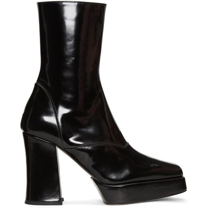 Helmut Lang Black Pleasure Boots | Lyst