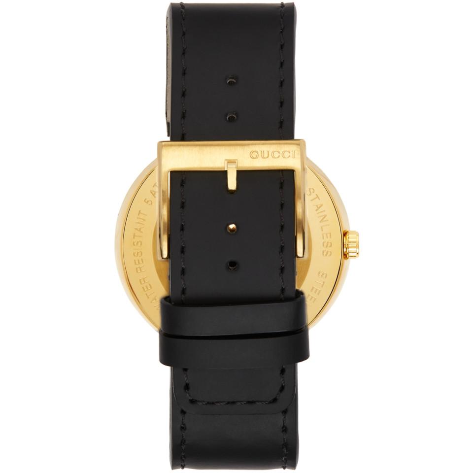 Gold Interlocking G Watch for Men 