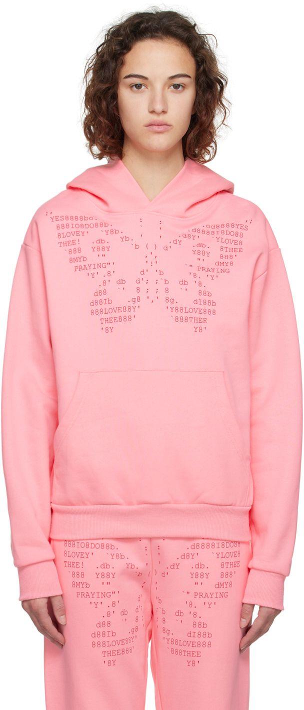 Pink butterfly hoodie Clearance