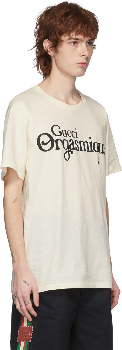 Gucci Orgasmique T-shirt in White for Men | Lyst