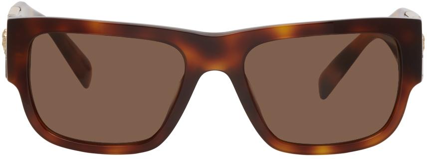 versace tortoise shell sunglasses mens