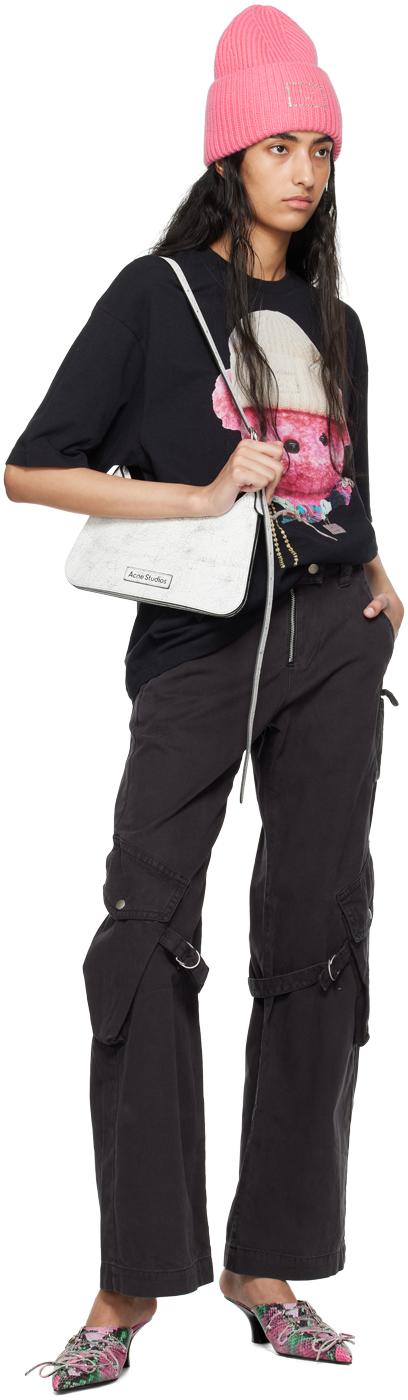 Acne Studios レディース ブラック グレー カーゴポケット Acne Studios レディース ブラック グレー カーゴポケット