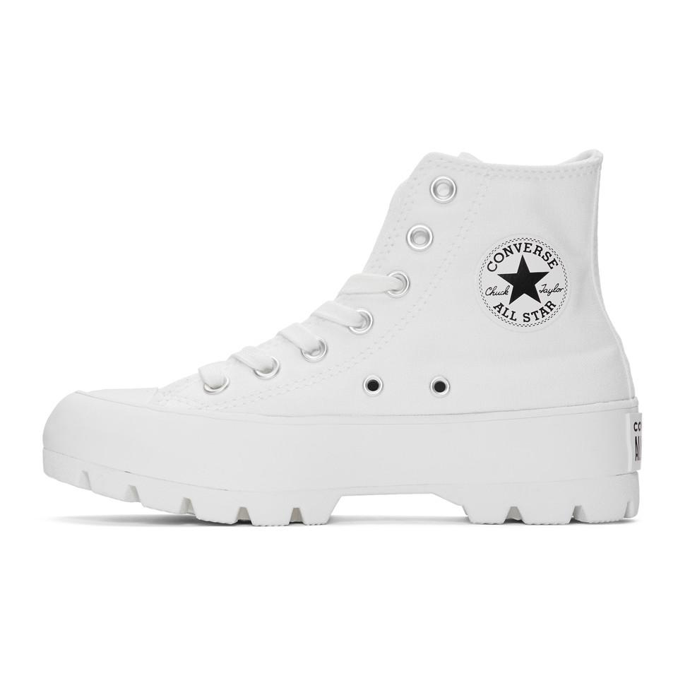 converse ctas hi black lugged shoes