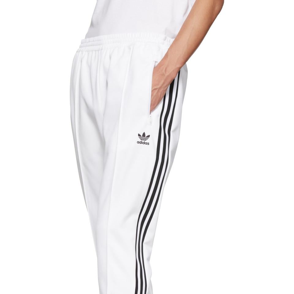 adidas Originals White Franz Beckenbauer Track Pants for Men | Lyst