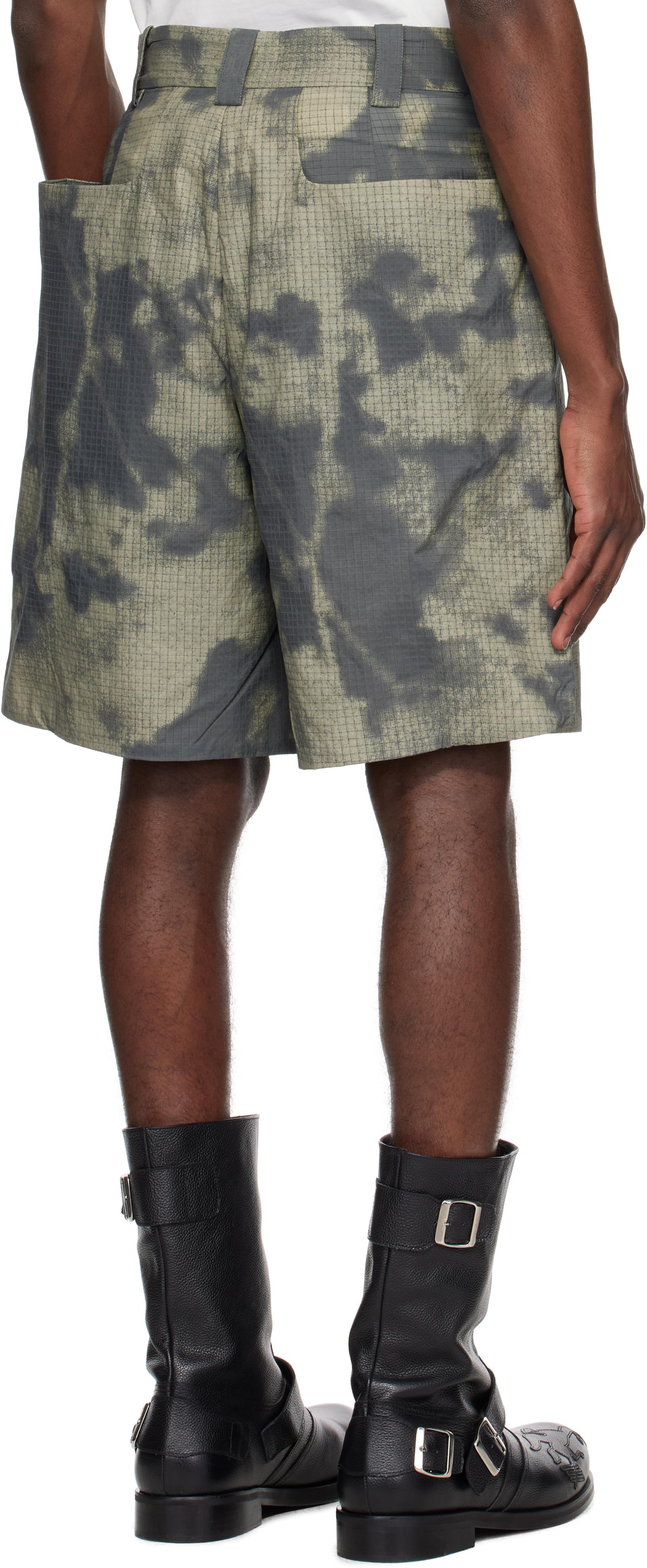 pet tree kor 23ss shorts 変形 pet-tree-kor Foxglove Pleated Shorts | Green | FARFETCH