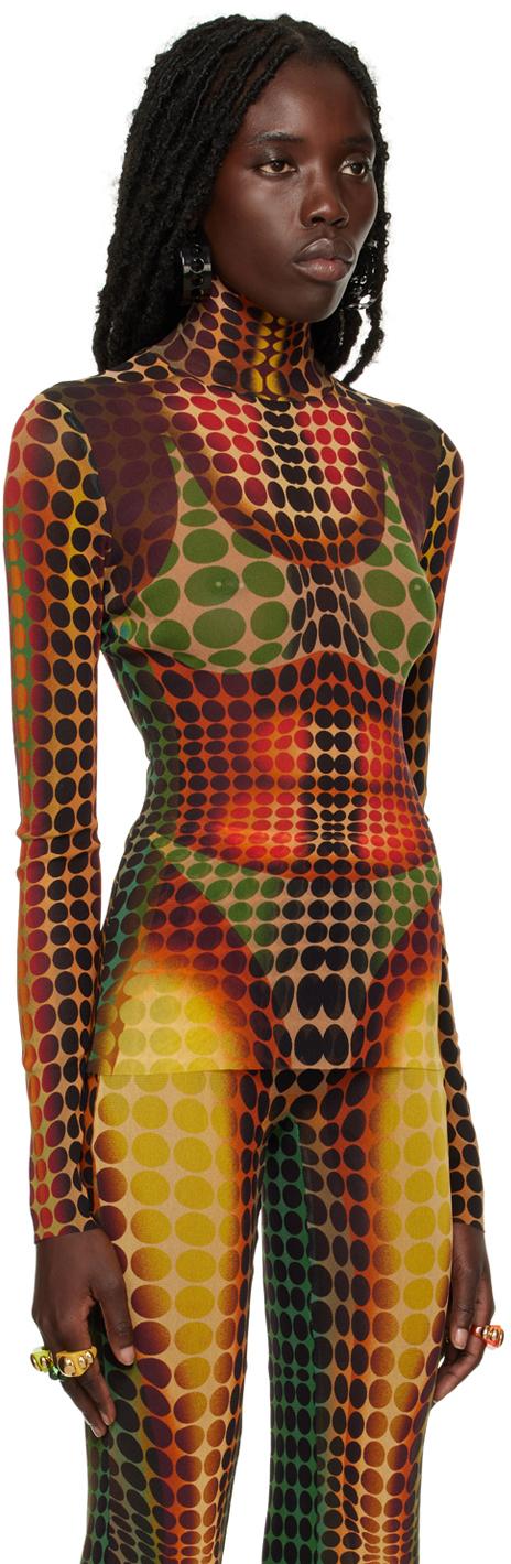 Jean Paul Gaultier レディース オレンジ ブラウン 水玉 