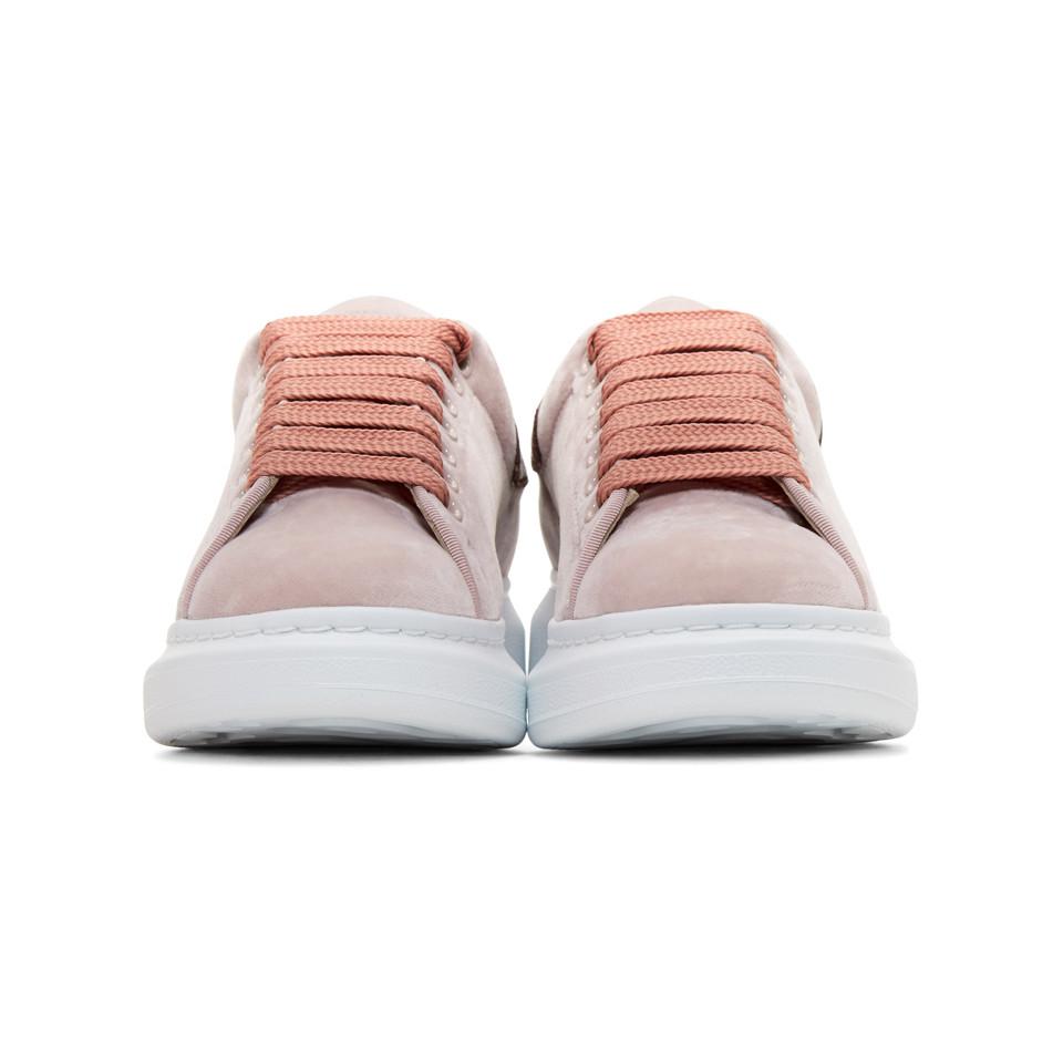 Alexander McQueen Pink Velvet Oversized 
