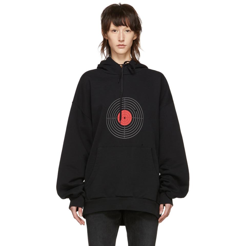 Vetements Black Target Hoodie