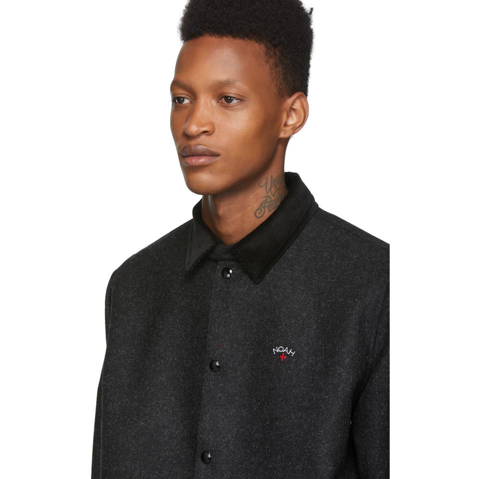 noah wool campus jacket