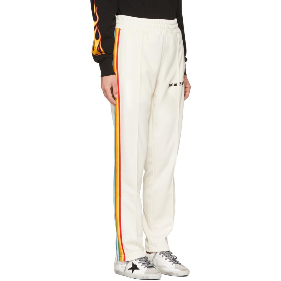 Palm Angels White Rainbow Track Pants | Lyst