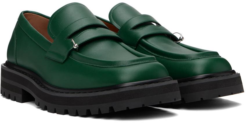 Marni メンズ グリーン ーン Piercing 2.0 レザー チャンキー 