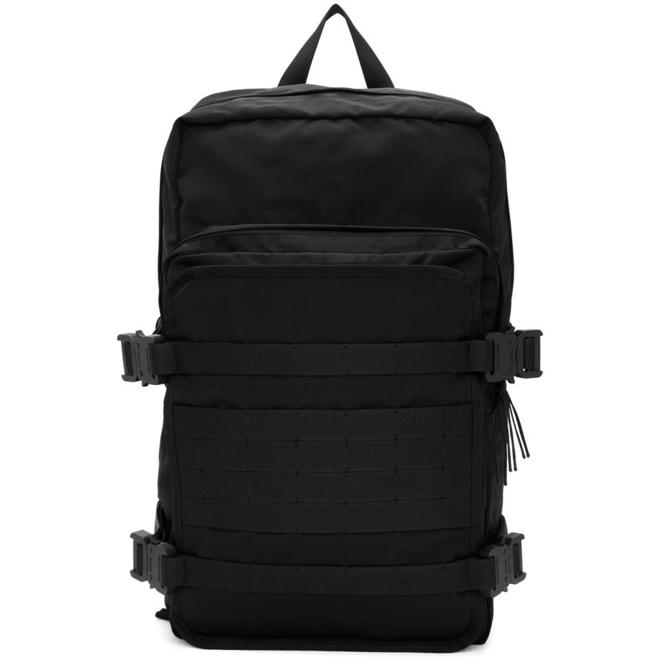 black camping backpack
