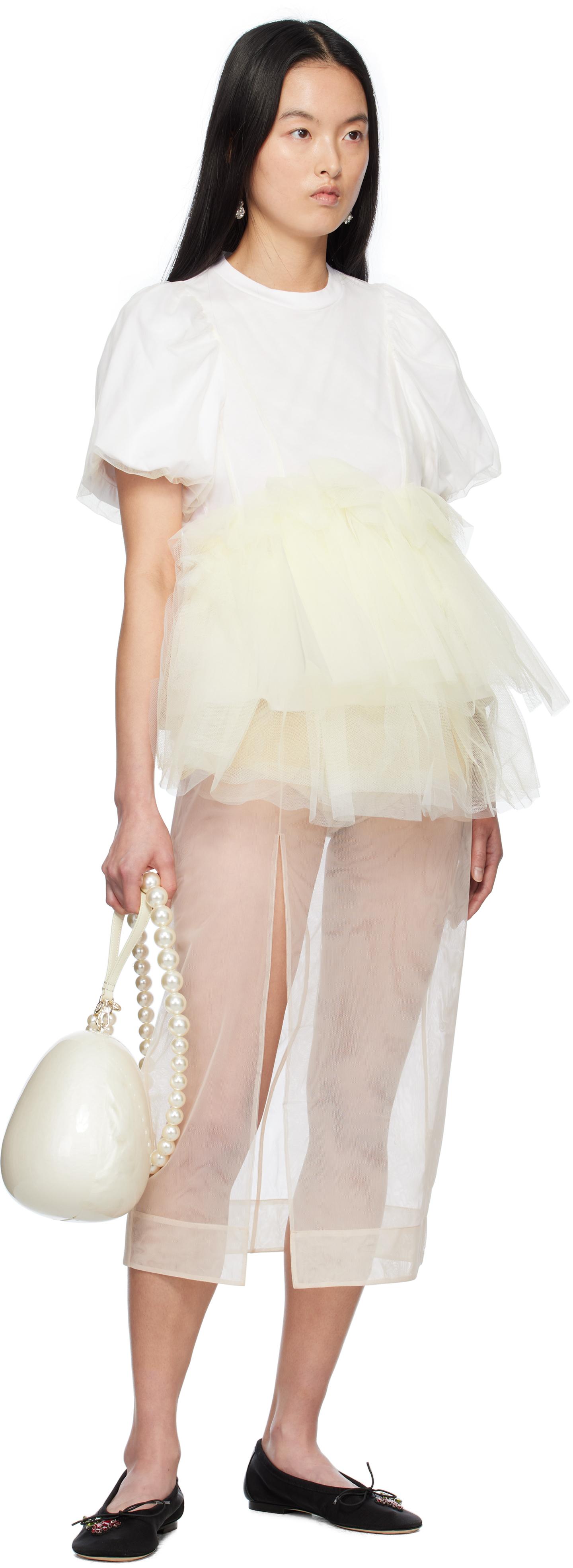 Simone Rocha Off- Large Egg Bag in Natural | Lyst UK
