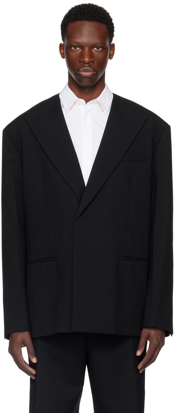 Jil Sander メンズ ブラック テーラードジャケット ジャケット
