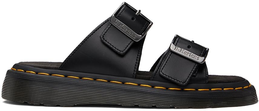 Dr. Martens ブラック レザーサンダル