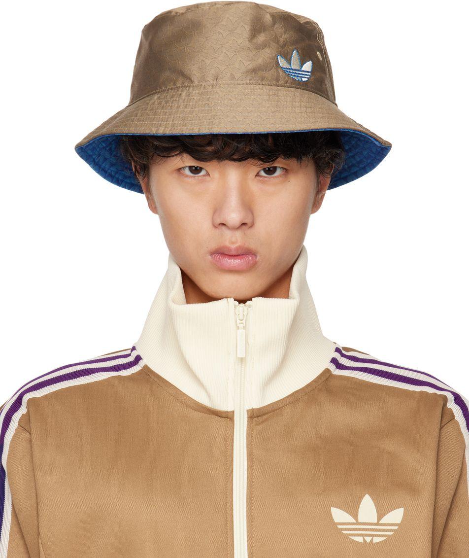 adidas Originals Taupe & Blue Reversible Adicolor 70's Bucket Hat in Brown  for Men | Lyst