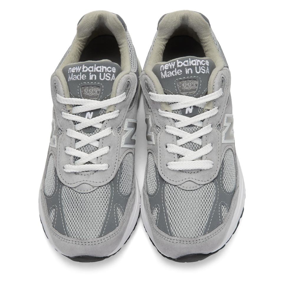 New Balance Suede Grey 993 Sneakers in Grey - Lyst