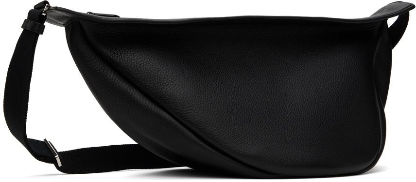 The Row Navy Small Slouchy Banana Bag in Black | Lyst UK