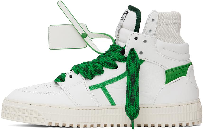 Off white shoes green store