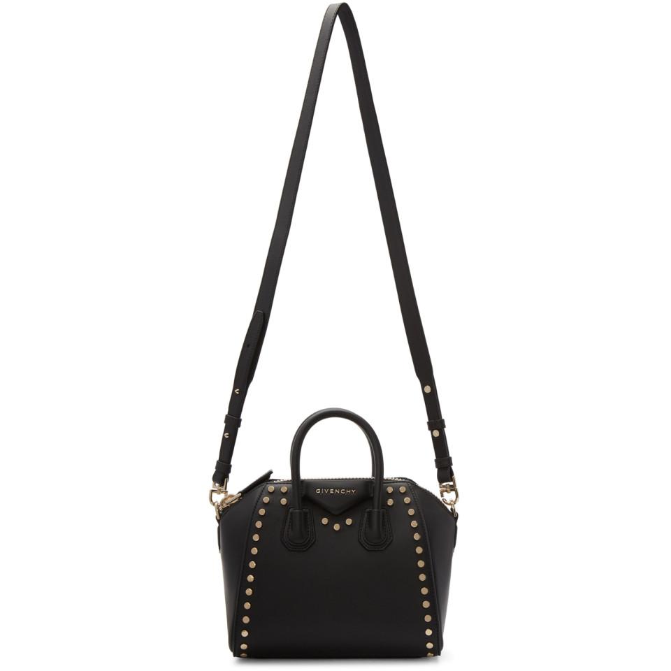 Black Mini Antigona Bag - GIVENCHY - Russocapri