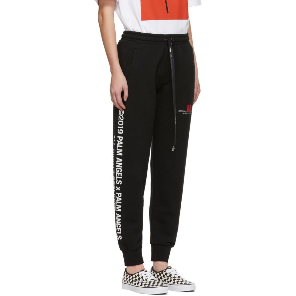 palm angels black joggers