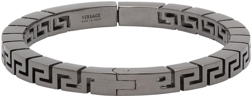 geboren barbecue Uitreiken Versace Silver Meander Bracelet in Metallic for Men | Lyst